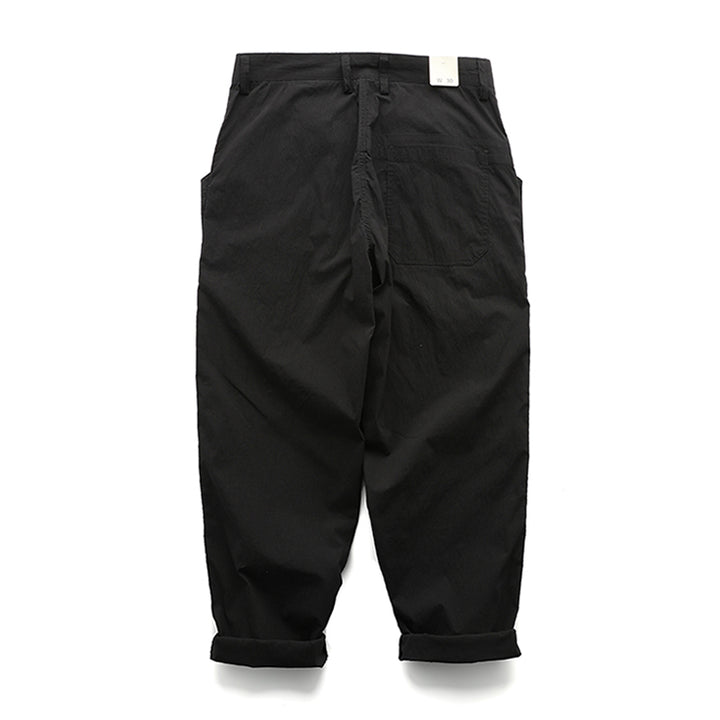 Military cargo pants with side buttons