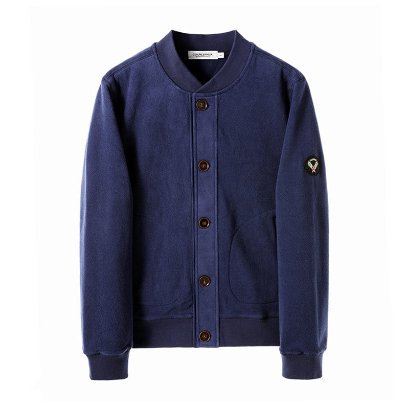 MA-1 Baseball Collar Fleece Jacket