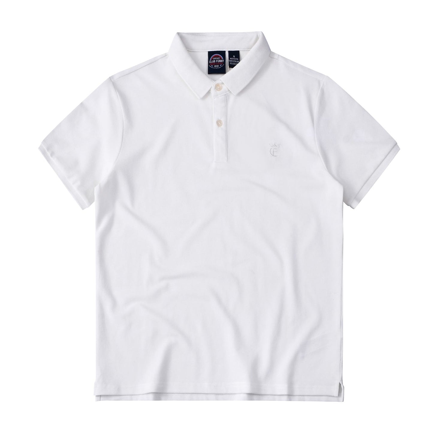 4 colors to choose from Basic polo shirt with embroidery
