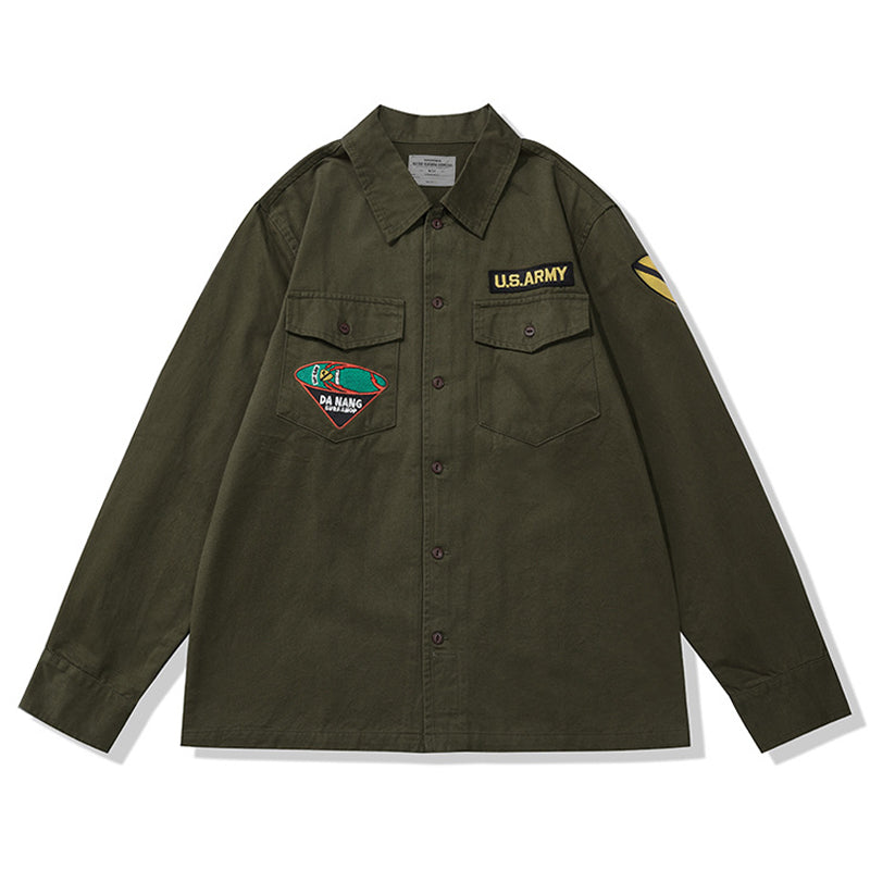 Embroidered alphabet shirt