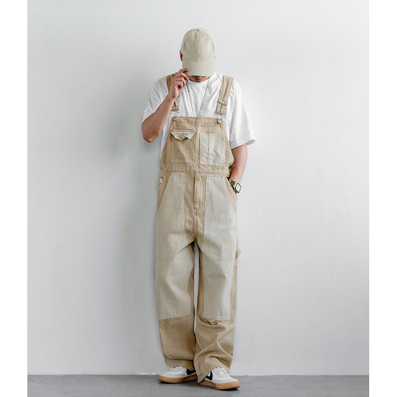 patchwork overalls