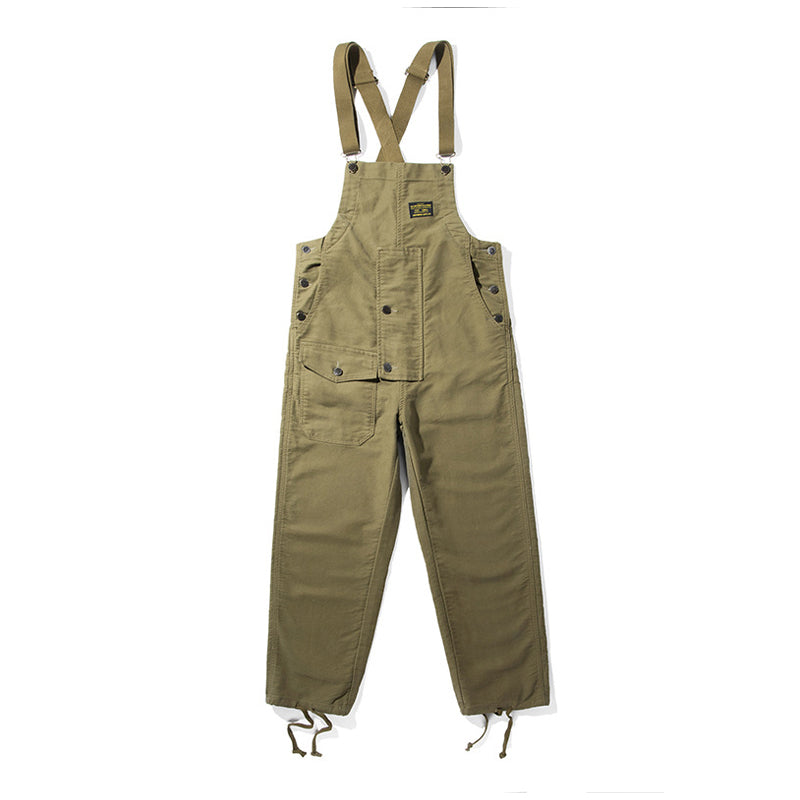 Cotton moleskin deck overalls