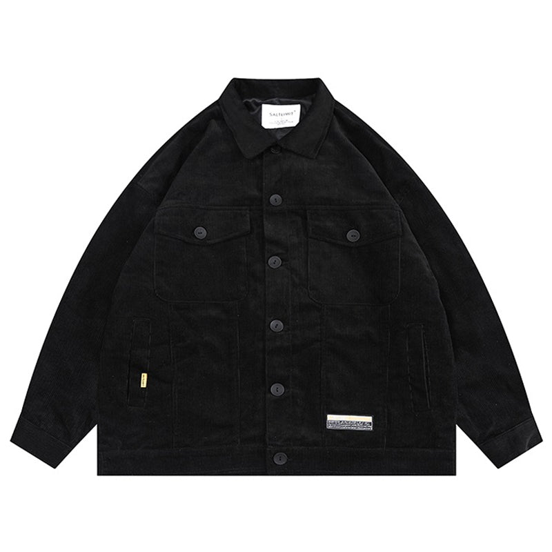 Corduroy jacket with multi-pockets All 3 colors
