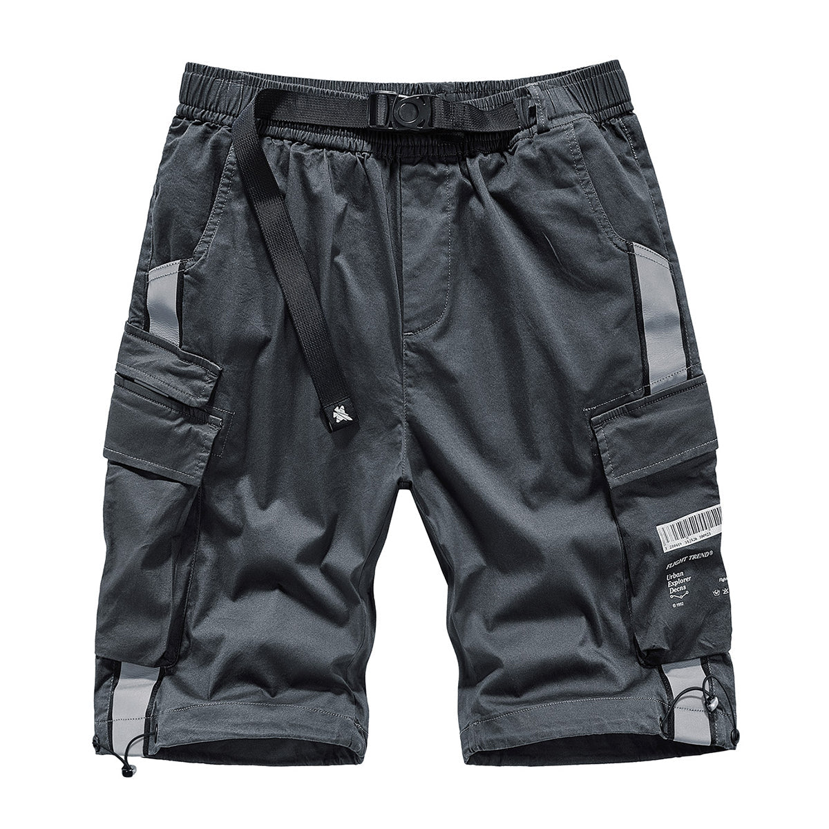 Reflective strap combination Functional cargo shorts