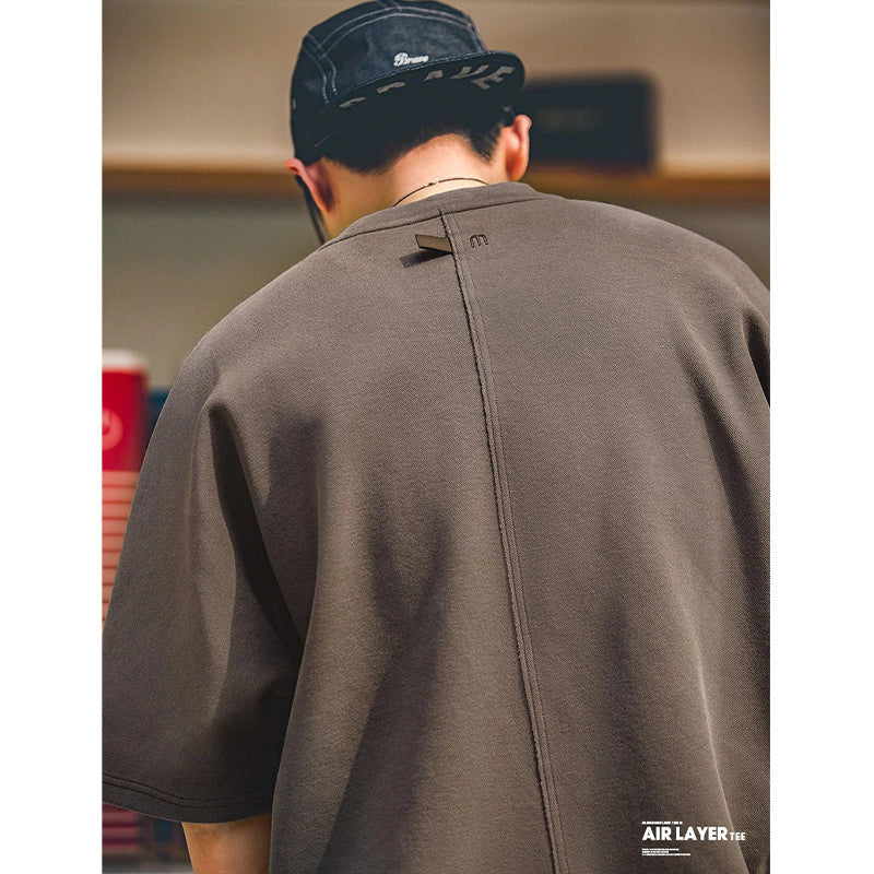 Air layer T-shirt half sleeve