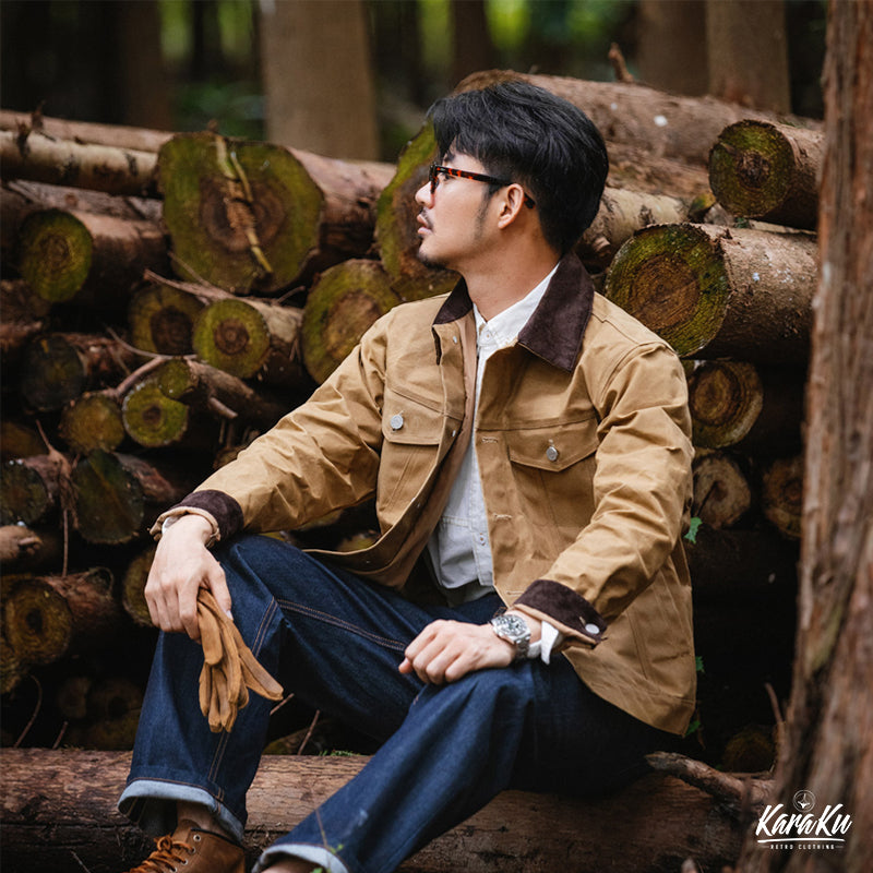 OUTDOOR waterproof waxed short jacket