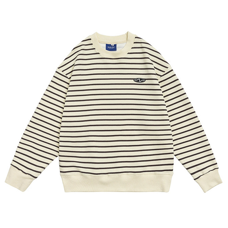 Single border cool neck sweat