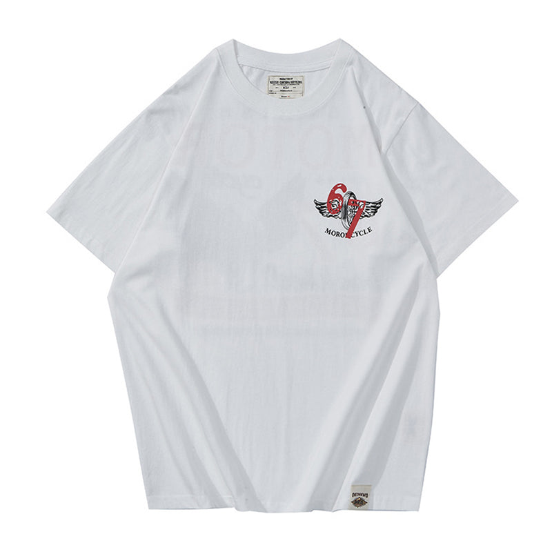 Limited time front/back print biker tee