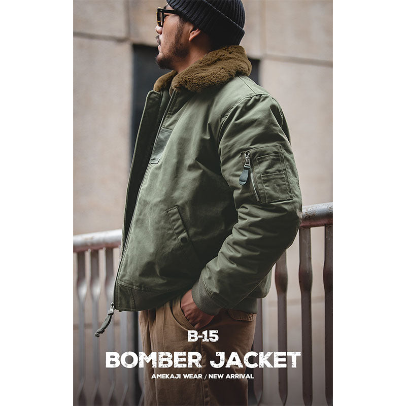 B-15 cotton bomber jacket