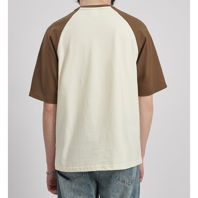 Simple color scheme casual T-shirt