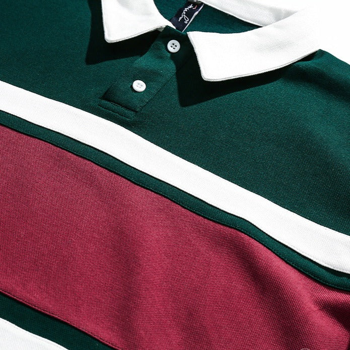 Color switching golf polo shirt