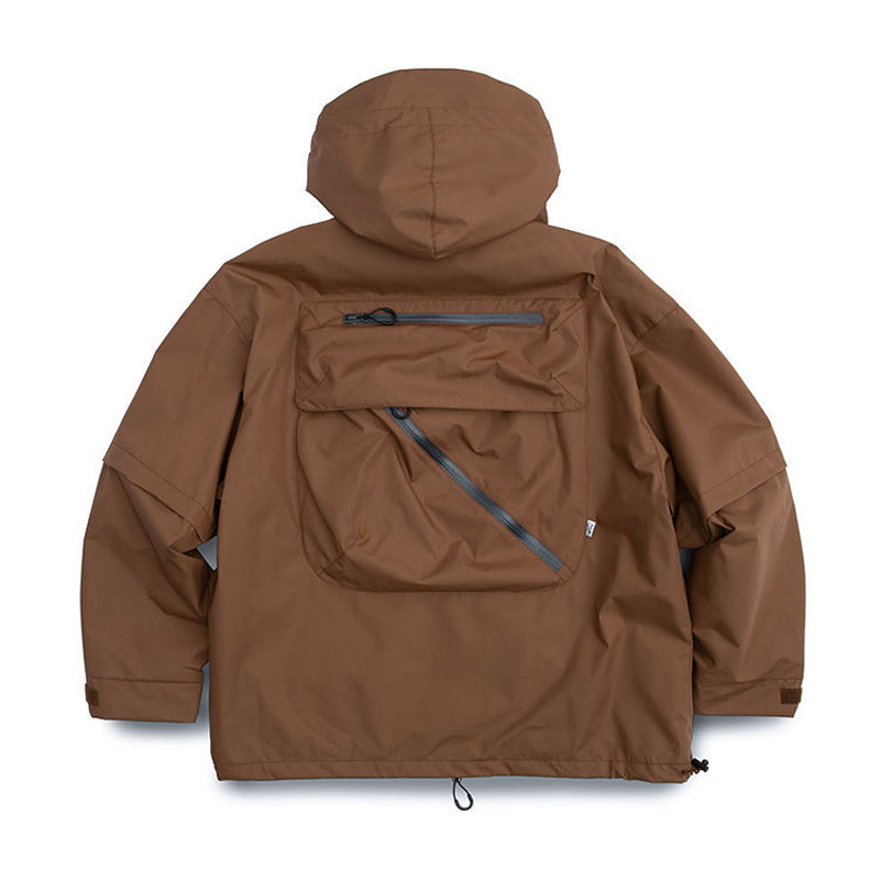 3D pocket hooded outdoor jacket