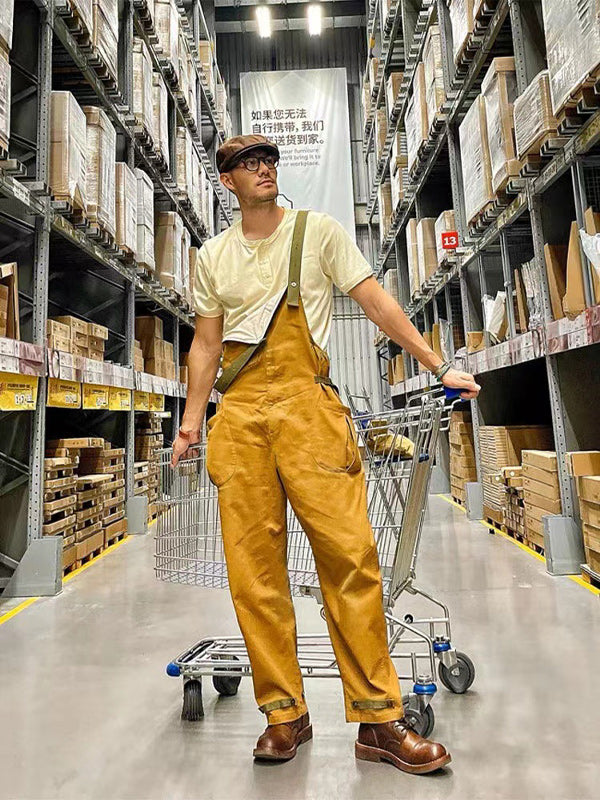 stretch vintage overalls
