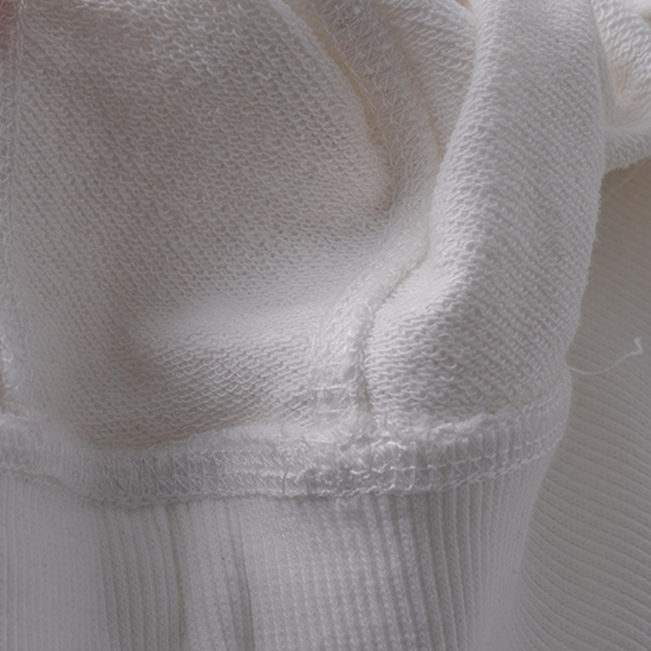 Deer embroidery back pile raglan sleeve sweat