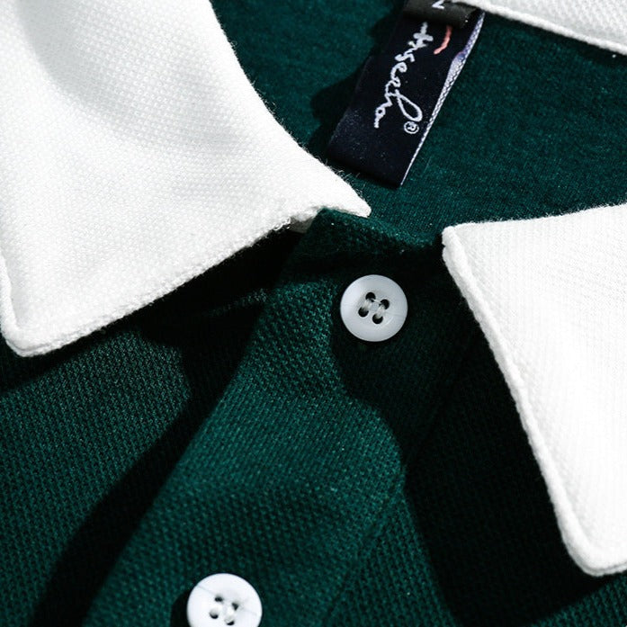 Color switching golf polo shirt