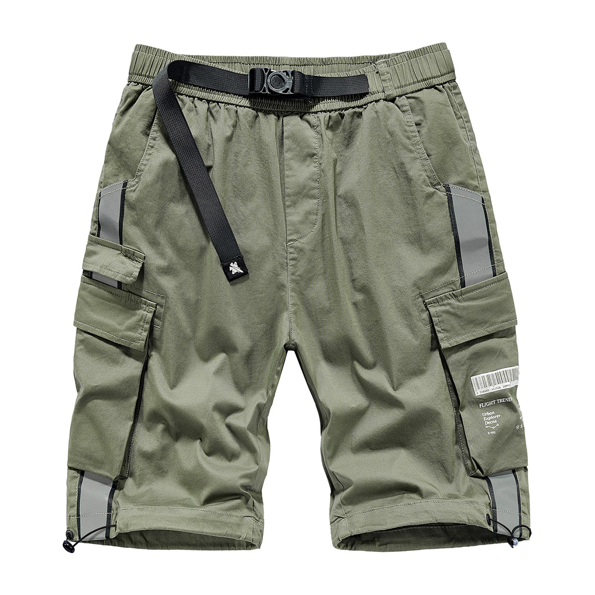Reflective strap combination Functional cargo shorts