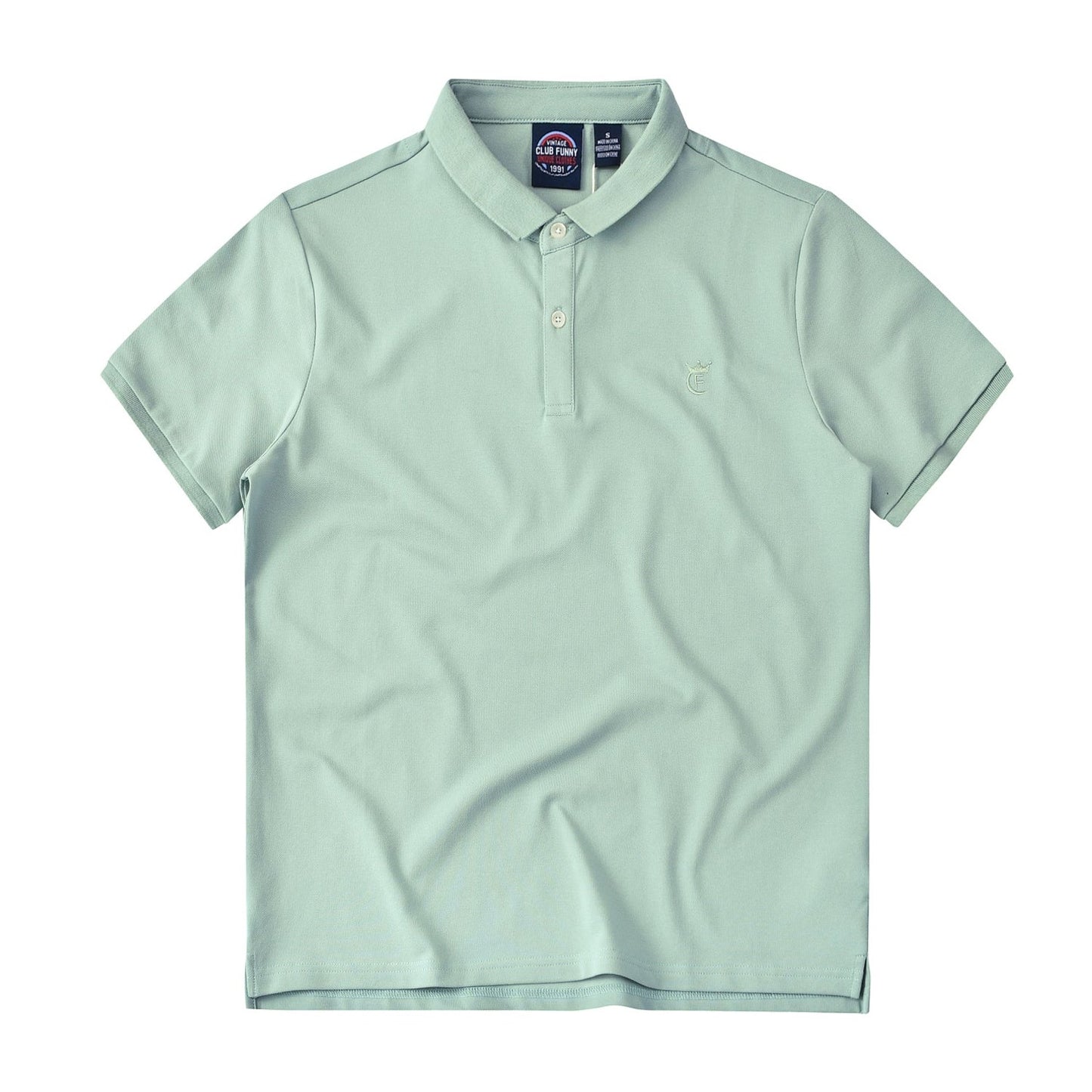 4 colors to choose from Basic polo shirt with embroidery
