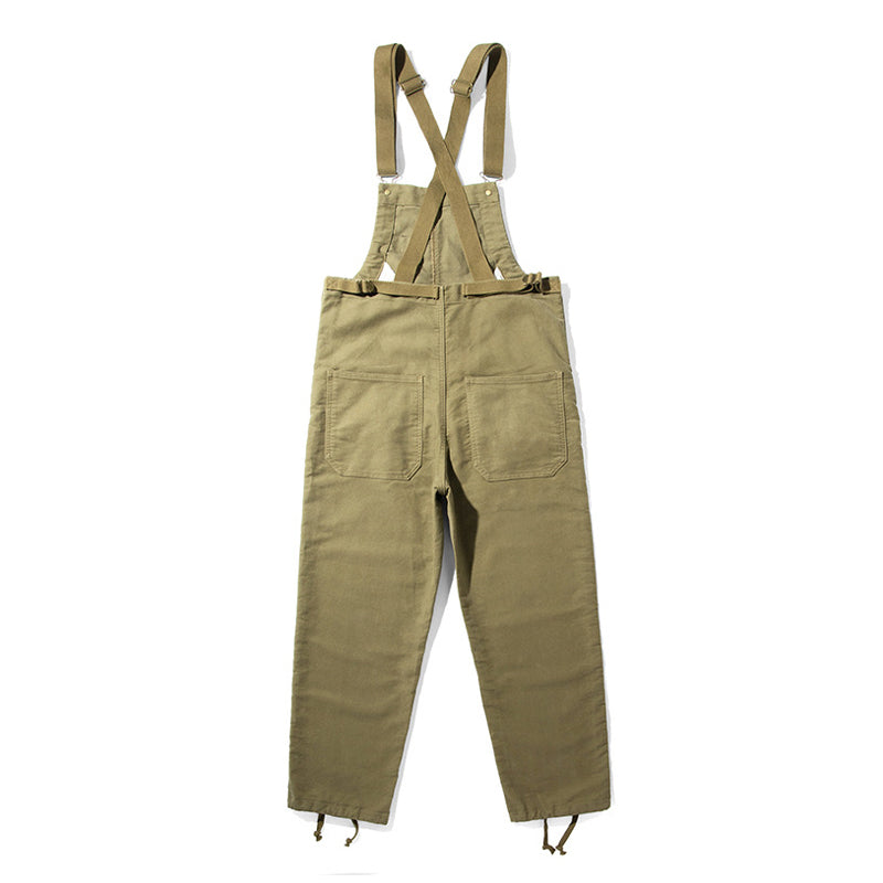 Cotton moleskin deck overalls