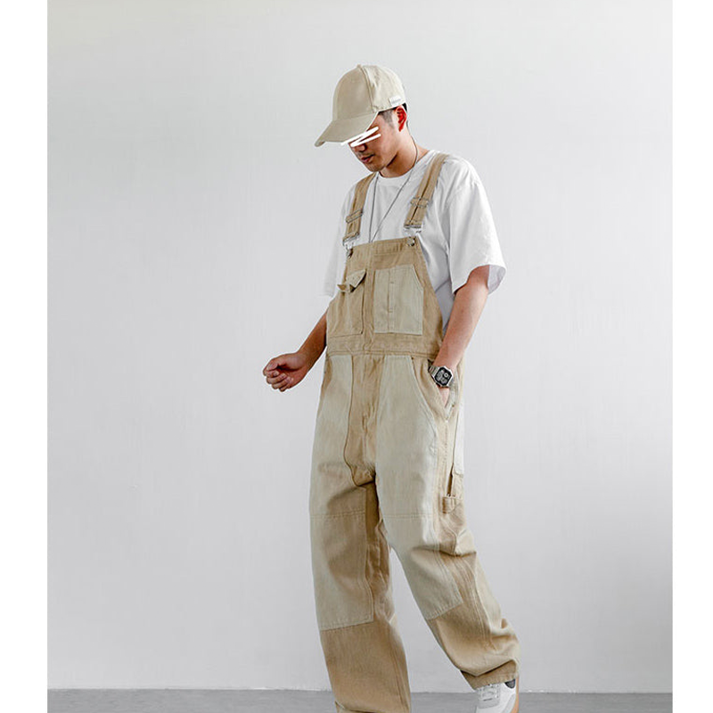 patchwork overalls