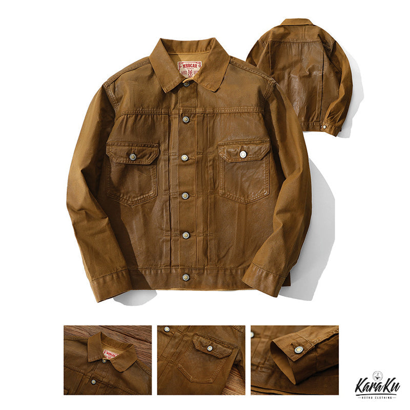 507 Reprint PU Coating Red Selvedge Denim Jacket