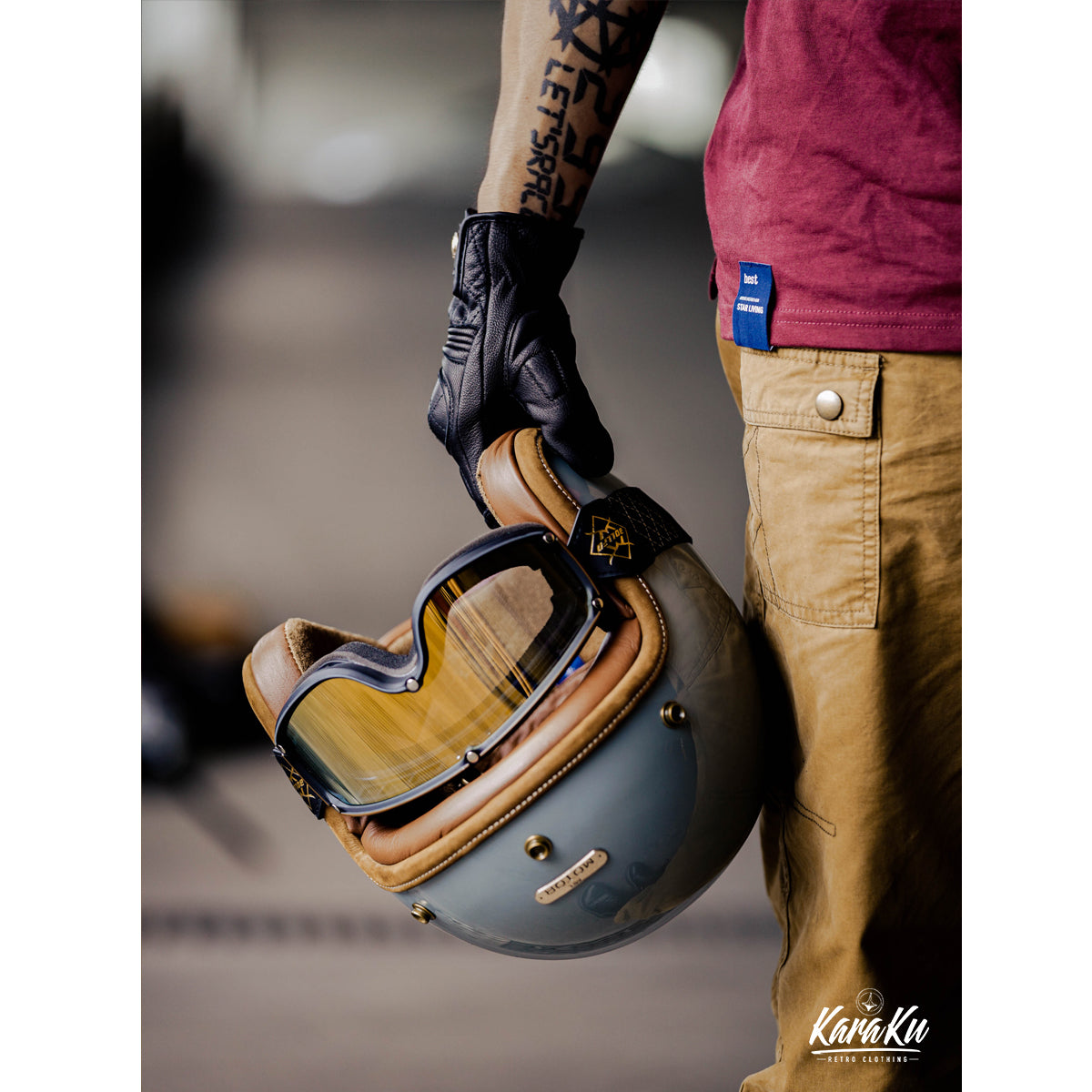 MOTO GLOVES 羊革バイカーグローブ スマホ対応