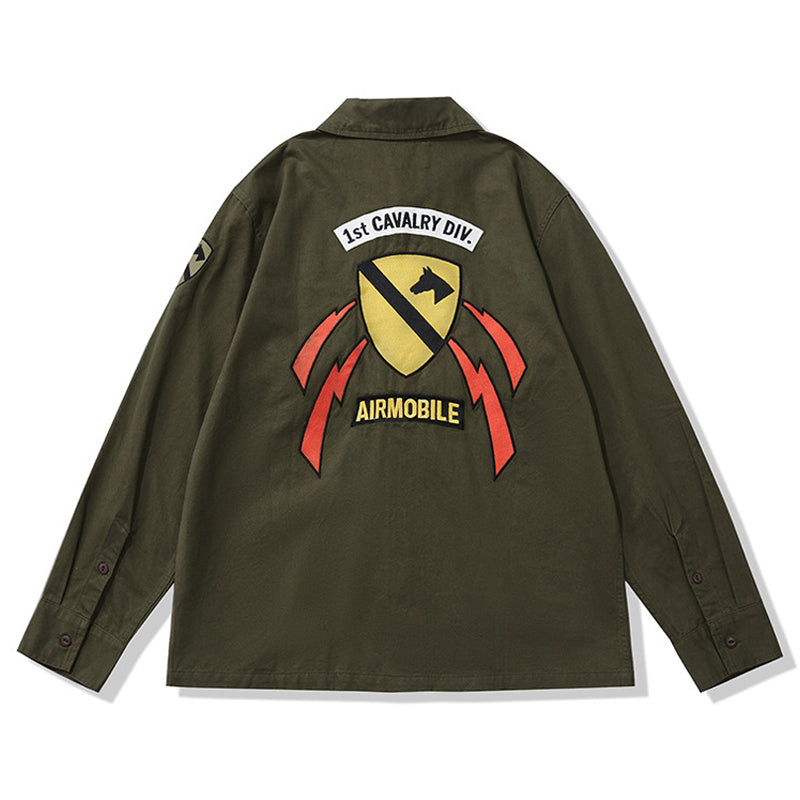 Embroidered alphabet shirt
