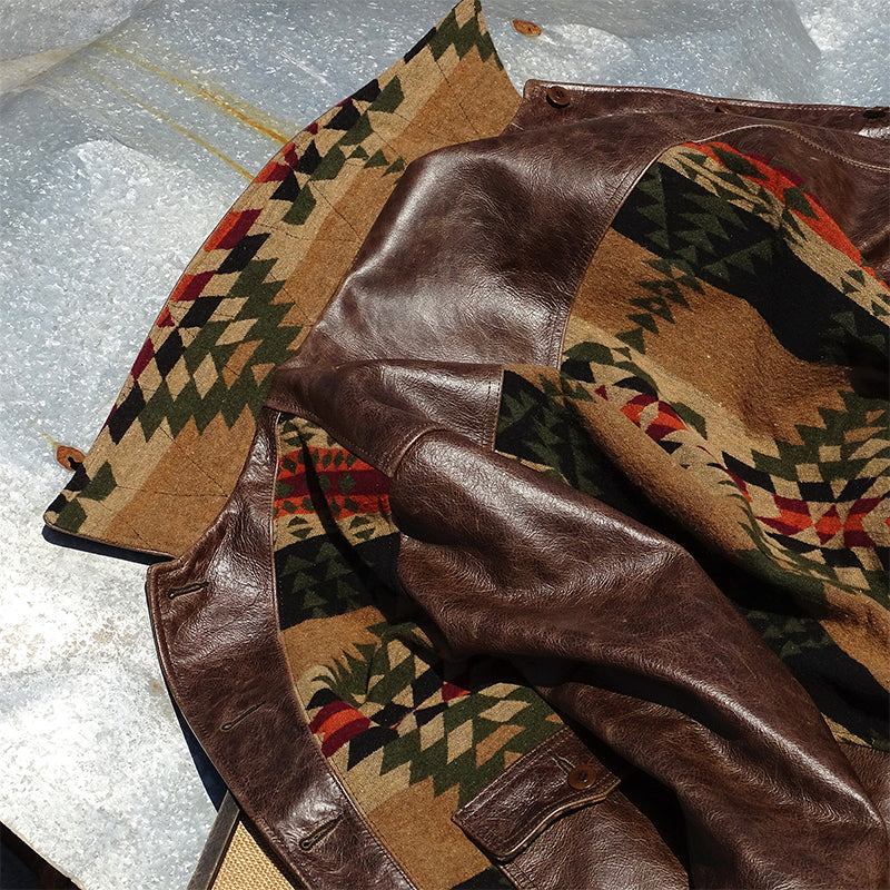 NAVAJO Navajo waxed leather jacket S-5XL