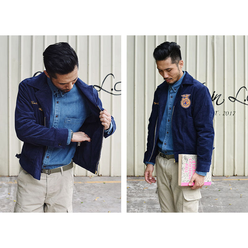 FFA corduroy embroidered jacket TEXAS