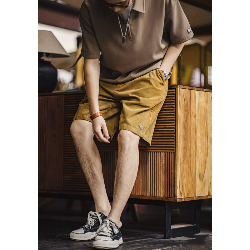 corduroy sweat shorts