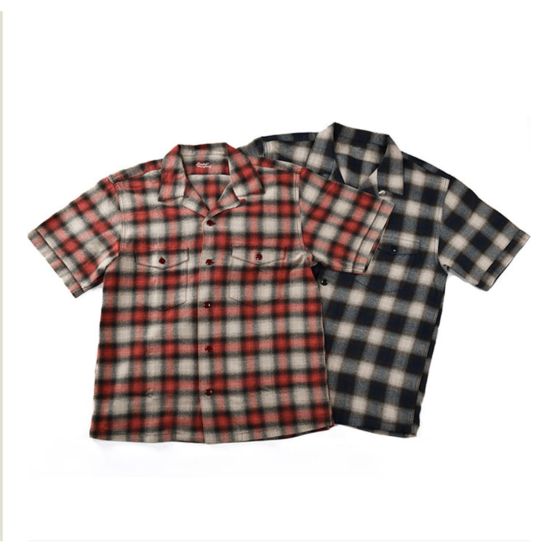 1960s~ Ombre Check Cuban Shirt