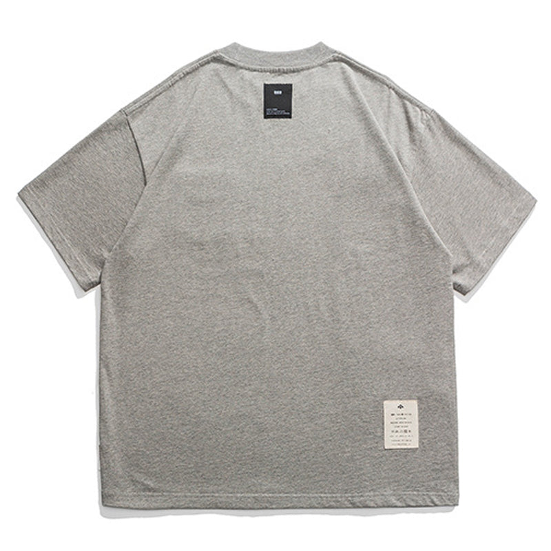 Embroidered pocket cotton tee