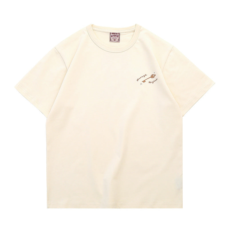 Heavyweight Pin-Up Girl 3-Color Print Cotton Tee