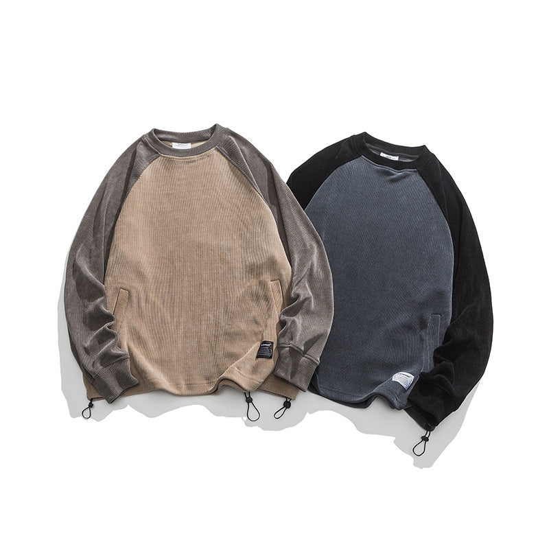 Raglan Color Corduroy Sweat