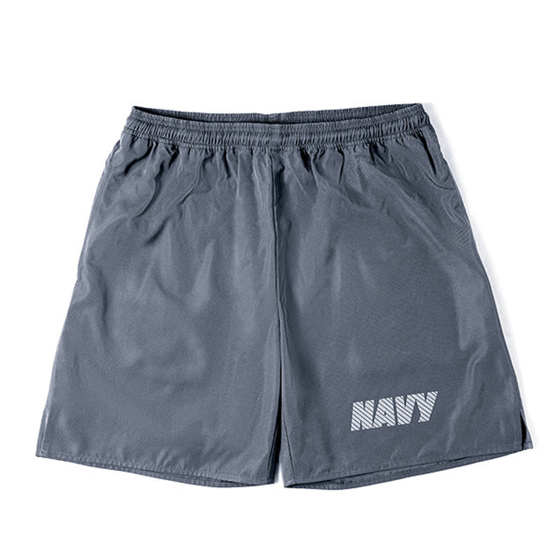 NAVY PT REFLECTIVE PRINT SHORTS