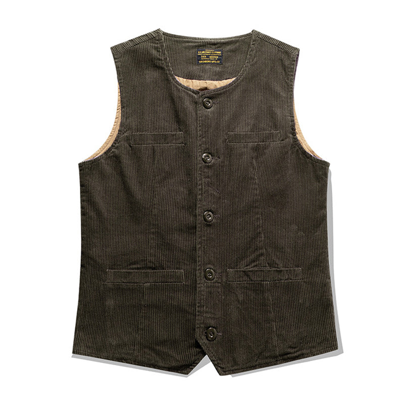 vintage corduroy work vest
