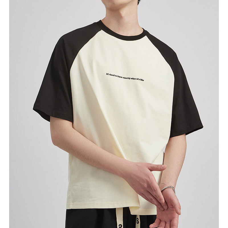 Simple color scheme casual T-shirt