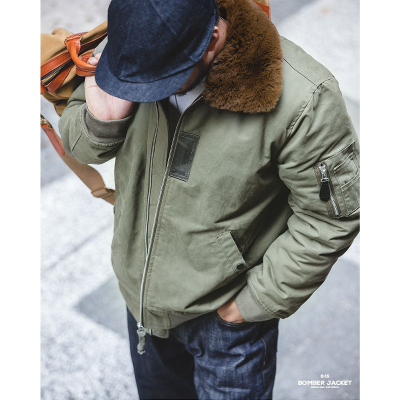 B-15 cotton bomber jacket