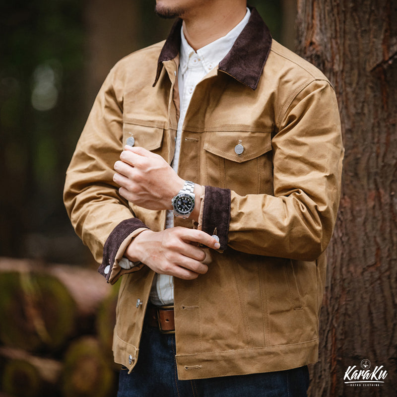 OUTDOOR waterproof waxed short jacket