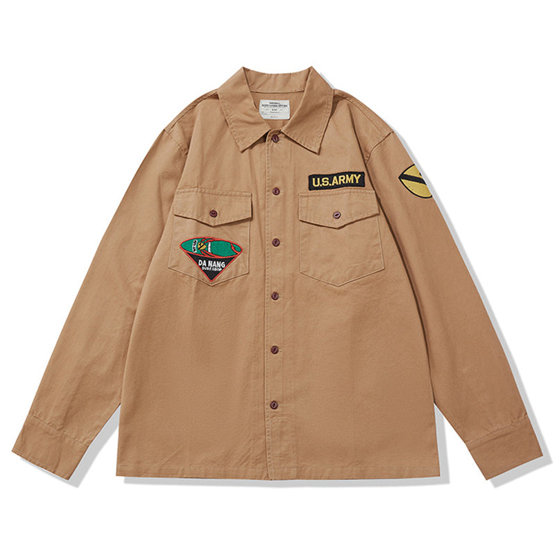Embroidered alphabet shirt