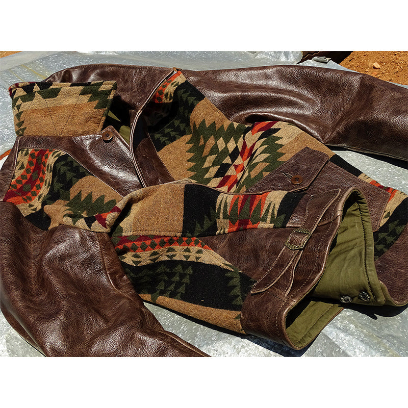 NAVAJO Navajo waxed leather jacket S-5XL