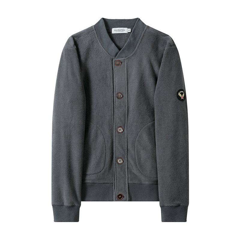 MA-1 Baseball Collar Fleece Jacket