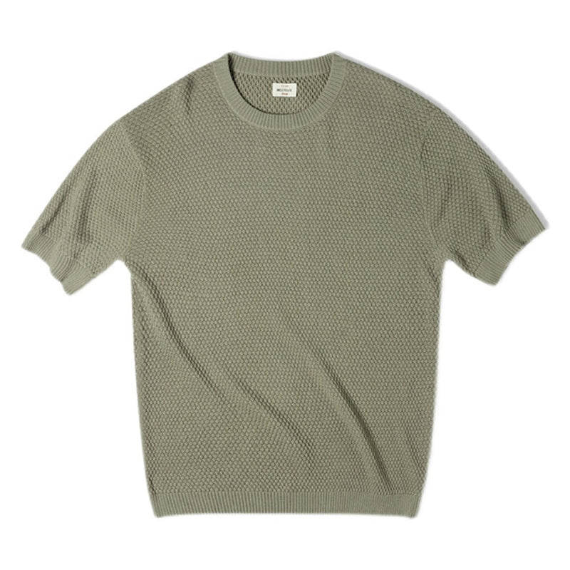 Heavyweight Pineapple Pile Knit Tee