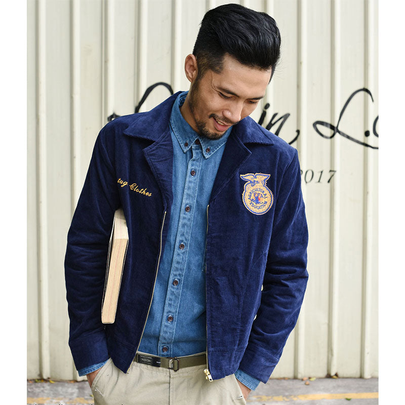 FFA corduroy embroidered jacket TEXAS