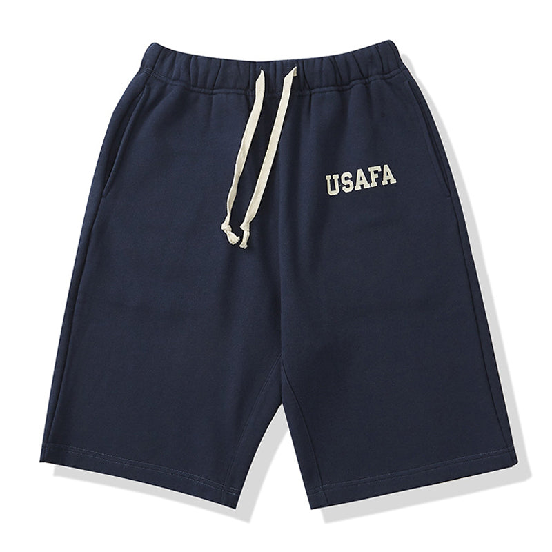 "USAFA" cotton sweat shorts