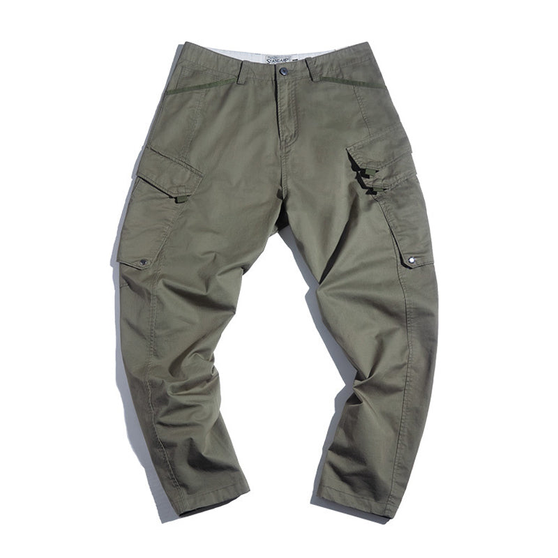 2-layer flap pocket function cargo pants