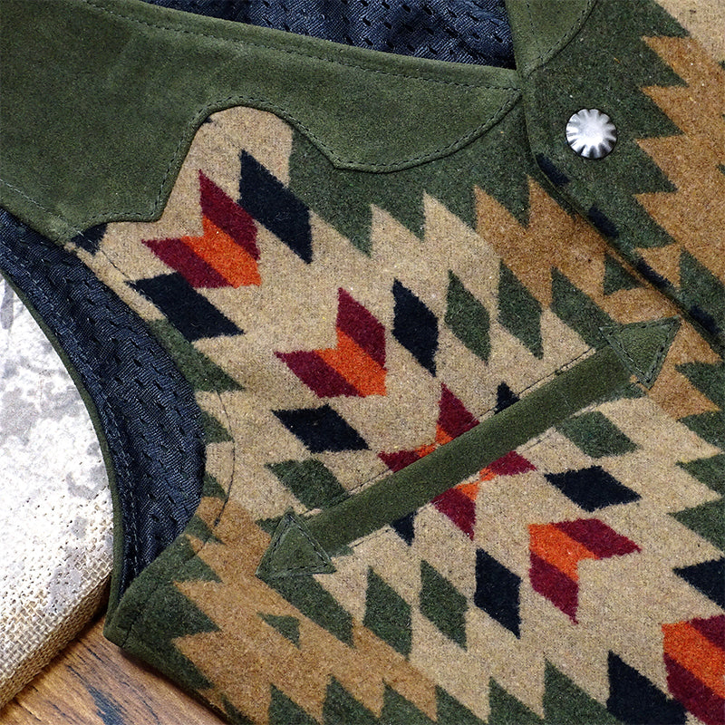 NAVAJO Navajo suede vest