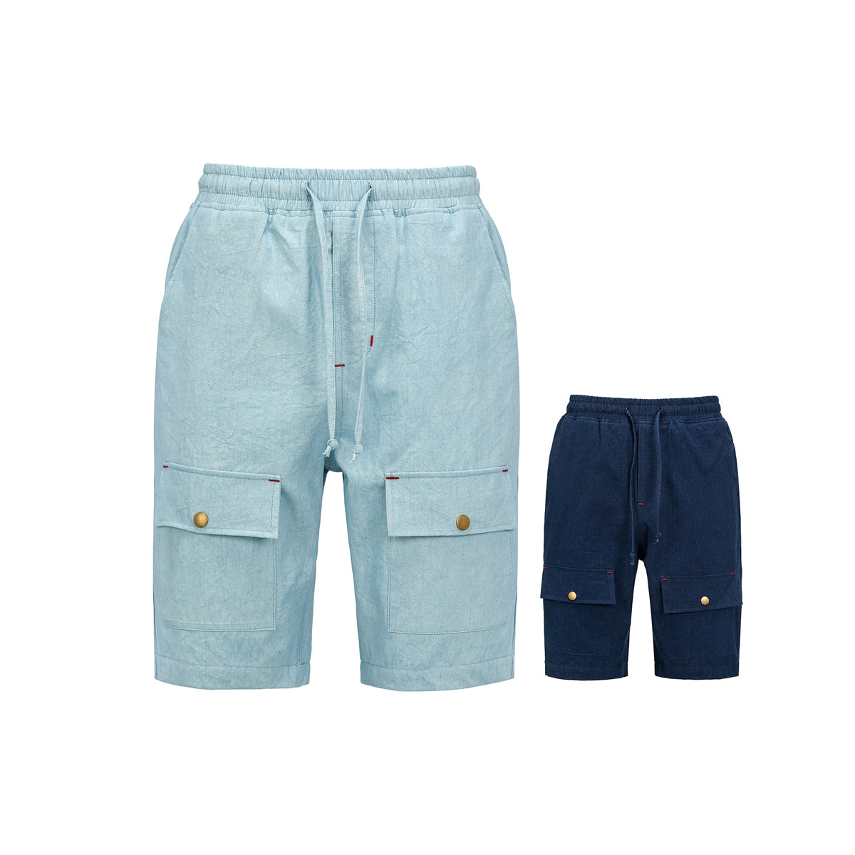 5/4 Length Artisan Aizome Safari Shorts