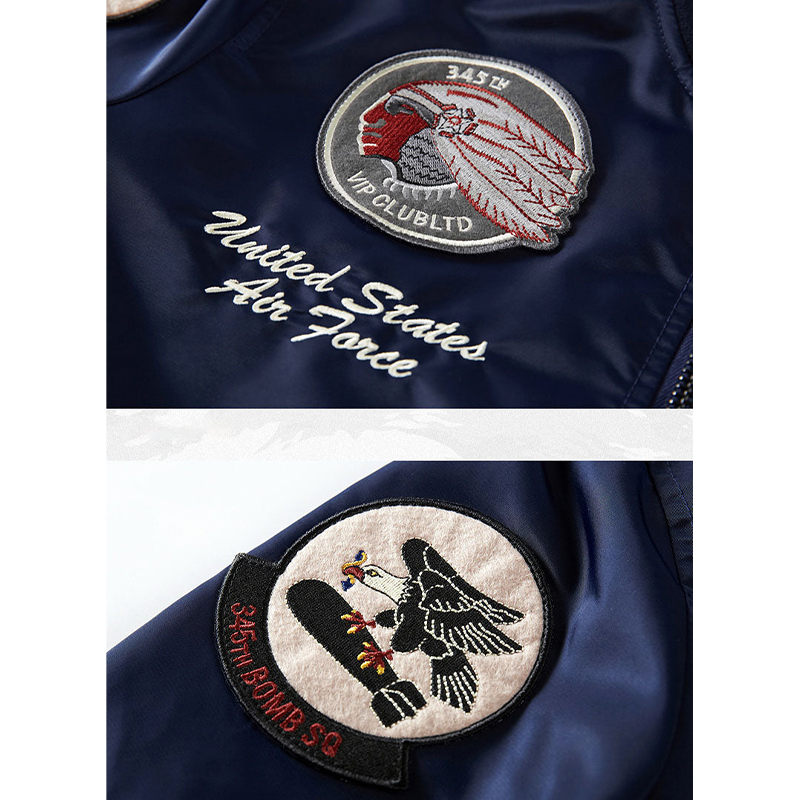 (American Indian chief) MA-1 flight jacket