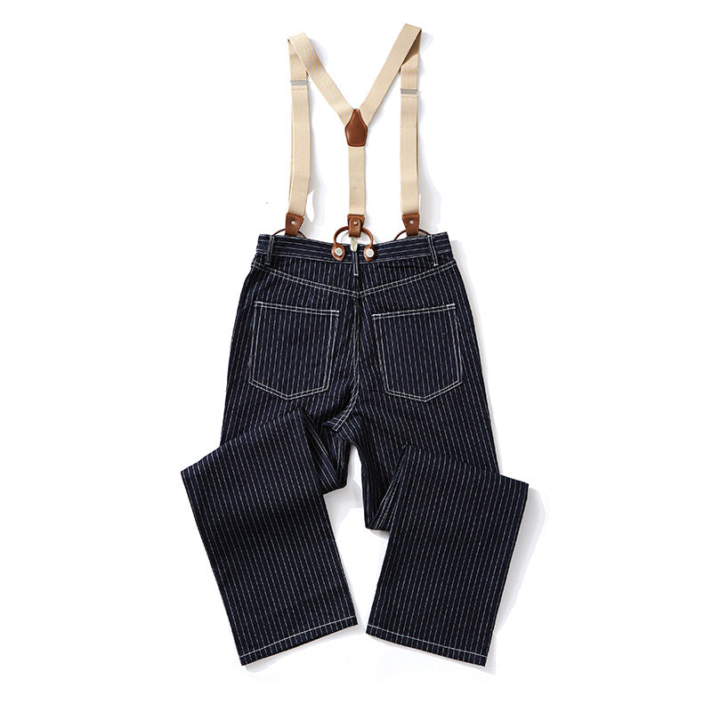 Two-way wide denim pants