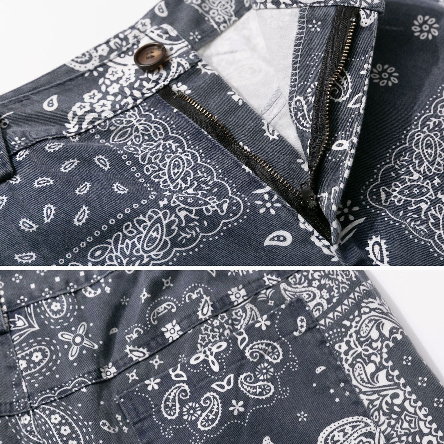 Bandana pattern half length shorts